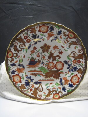 Gaudy Dutch Staffordshire Plate - Old Castle Mark