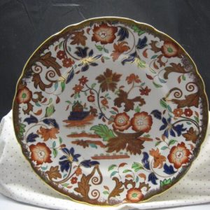 Gaudy Dutch Staffordshire Plate - Old Castle Mark
