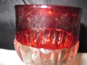 1893 Chicago Worlds Fair Ruby Stemware - American Pressed Glass Diamond/Draped - Image 8