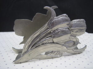 Pewter Tulip Letter / Napkin Holder