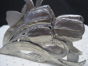 Pewter Tulip Letter / Napkin Holder - Image 3