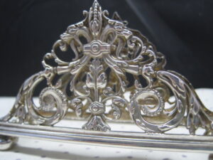 Sheffield Sterling Silver Letter Holder  - Crown Lion