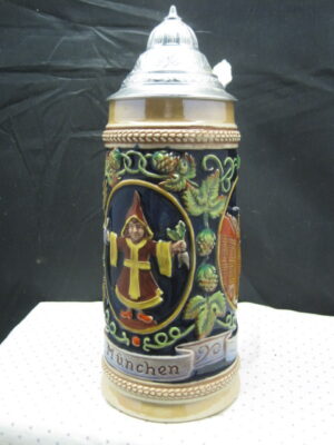 Gerz West Germany Lidded Beer Stein Mug Munchen