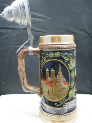 Gerz West Germany Lidded Beer Stein Mug Munchen - Image 5