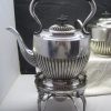 Sheffield Silver Plate 6 piece - Henry Rogers, Sons & Co.- Tea Pot, Spirit Kettle Stand & Burner, Teapot, Milk Jug, Creamer, Sugar Bowl - Image 14