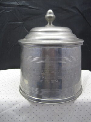 Colonial Williamsburg Stieff Pewter Humidor Lidded Canister Tobacco Jar - Image 7