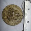 WW2 Saint George Of England United We Stand America Bronze Medallion Pendant - Image 4