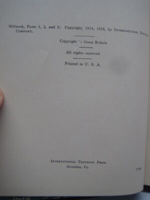 *Millwork" ~ International Textbook Co, Scranton PA - Image 11