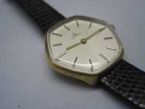 Blumus Hexagon Shaped Watch - leather strap- Germany