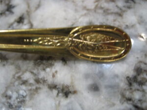 Gold Plated Presidential Spoons Wm Rogers Mfg Co Silver Plate (Kennedy / Jefferson) - Image 4