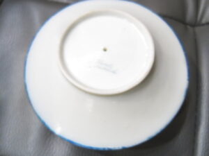 Nippon Gold & Blue Dish with Attached Saucer - Image 4