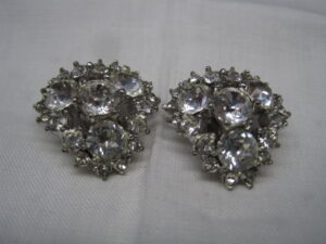 Crystal Dome Cluster MCM Earrings - Bogoff - Image 2