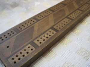 Antique Inlaid Crib Board - Image 7