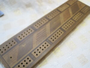 Antique Inlaid Crib Board - Image 2