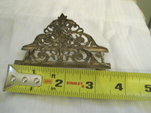 Sheffield Sterling Silver Letter Holder  - Crown Lion - Image 7