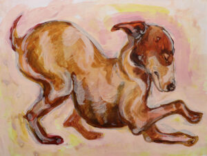 "Dancing Dog" ~ Sophie Barber (print)