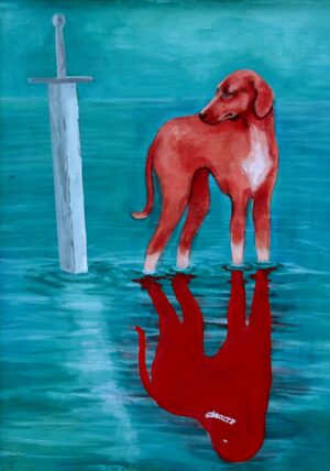 "Red Dog" ~ Sophie Barber (print)