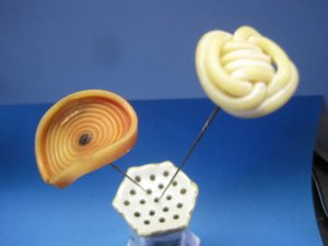 2 Celluloid - Bakelite Antique Hat Pins