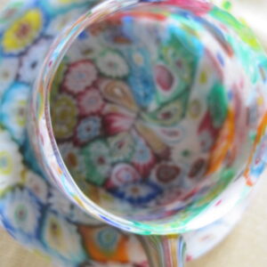 Alternative view of Fratelli Toso Murano Glass Millefiorri Cup and Saucer