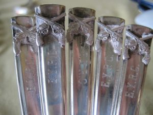 East York Revolver Club "EYRC" (Toronto)  Silver Plate Presentation Spoons