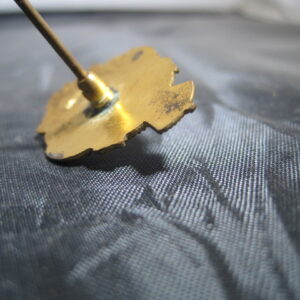 Alternative view of Hat Pin Vermeil Sterling Silver & Enamel Coat of Arms of France  (3 Fleur De Lis under Crown)