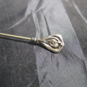 Sterling Tear Drop Shaped Hat Pin
