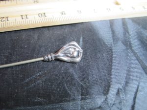 Alternative view of Sterling Tear Drop Shaped Hat Pin