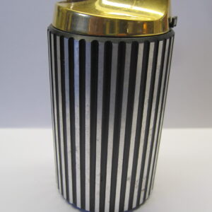 Mid Century Gold & Black Striped Ronson West Germany Lighter