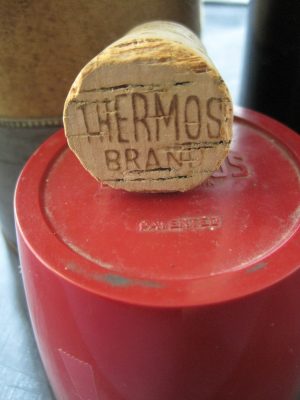 Alternative view of Vintage Black – Red Band Thermos  Model 7Q - Toronto, Canada "The Only Thermos"