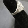 10K White Solid Gold Peace Ring 2.5 grams - Image 4