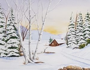 "Cozy Cabin" - E. Kent Studio (print)