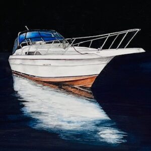 "Floating on The Line - Motor Yacht" -  E. Kent Studio (print)