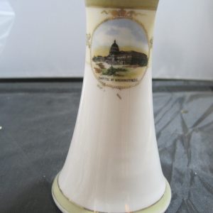 Hand painted Washington D.C. Small Vase / Hat Pin Holder, Nippon, Japan