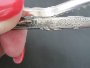 Alternative view of Tie Clip  - Sterling with small rhinestone