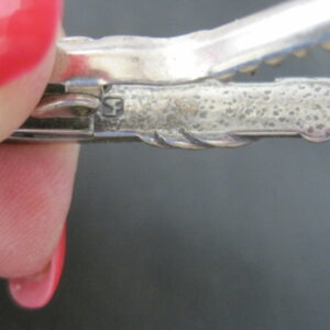 Alternative view of Tie Clip  - Sterling with small rhinestone