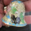 Cloisonné Miniature Bell Floral Design Brass Bell SOLD - Image 5