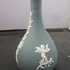 Wedgwood Sage Green Jasperware Cupid Bud Vase - Image 10