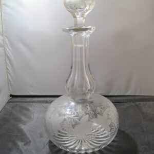 French Antique Crystal Decanter