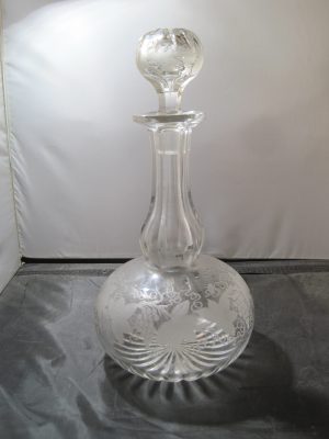 French Antique Crystal Decanter