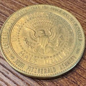 Kennedy Coin Memorial - Sudbury, Canada Token Half Dollar Medal 1964