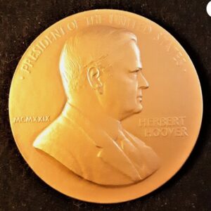 Alternative view of Herbert Hoover Inauguration Medal 1929 uncirculated