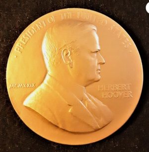 Alternative view of Herbert Hoover Inauguration Medal 1929 uncirculated
