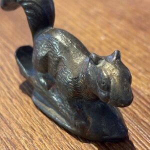 Figural Squirrel Bronzed Cast Iron Beer Bottle Opener