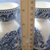 Johnson Bros Double Egg Cups "Historic America Blue" Acorn Oak Blue Transferware Set/2 Vintage - Image 2