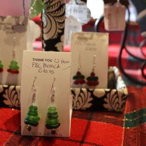 Holiday Earrings  - PEC Beach Glass
