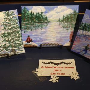 Winter Fun Days ~ original paintings by Valerie Podpollack
