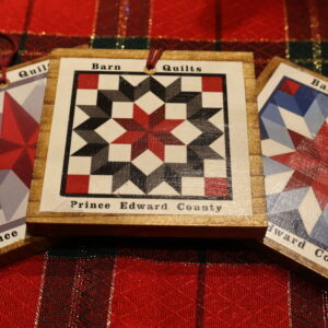 Barn Quilt Hanging Wooden Christmas Ornaments