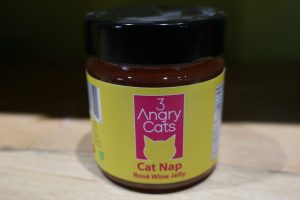 Cat Nap Rose Wine Jelly ~ 3 Angry Cats