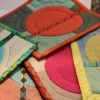 Abstract Quilted Mug Rugs ( Coasters ) ~ Lyne Lusk