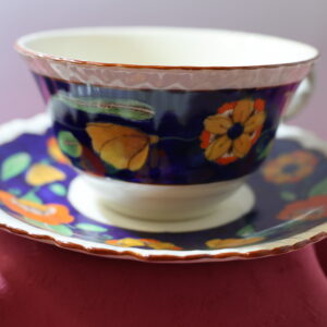 Alternative view of Multicoloured Mason's Cup and Saucer